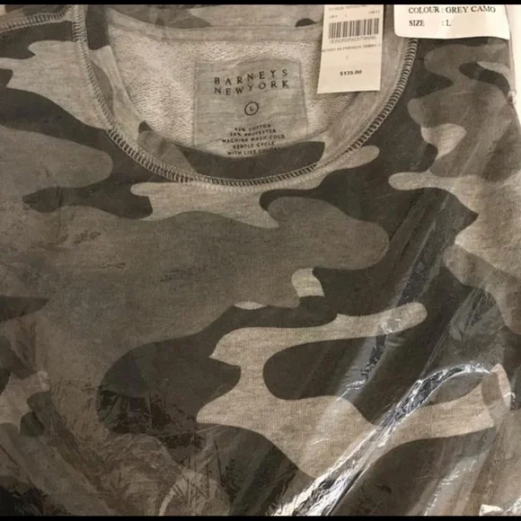 - Barney’s New York French Terry Sweatshirt New /Tag